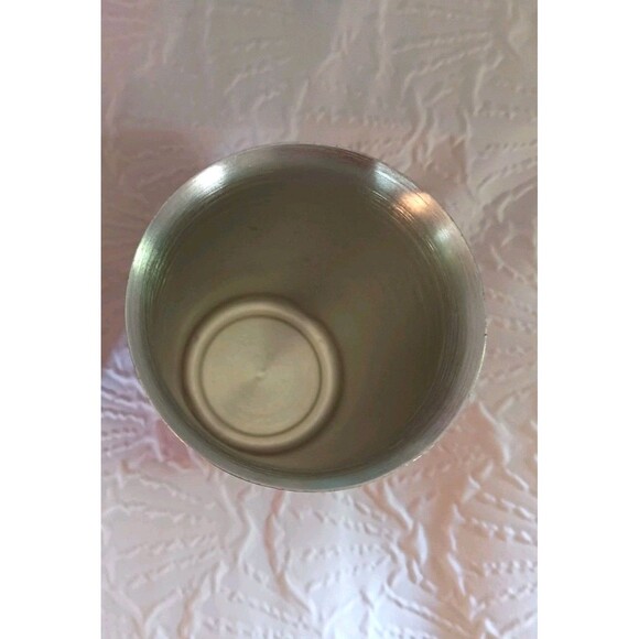 Vintage Jewel Tone Aluminum Cups 4 In the Set Mid-century 5 inches Tall - Picture 7 of 10